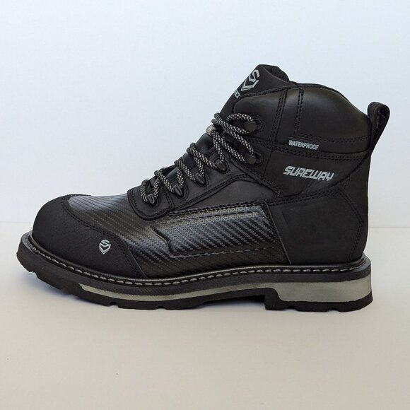SUREWAY 6 Inch Heavy Duty Work Boots, Size 11, Leather, Soft Toe, Waterproof main image 11